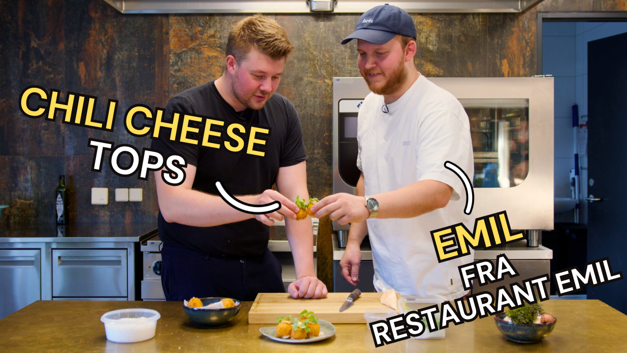 Chili Cheese Tops met kreeft en kabeljauw