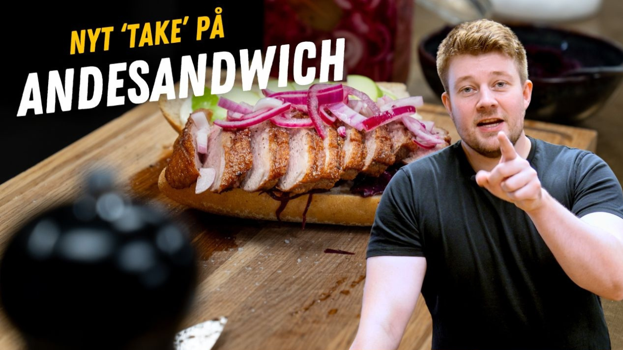 Sandwich met gebakken eendenborst