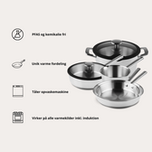 Roestvrijstalen Complete Set van Qookware