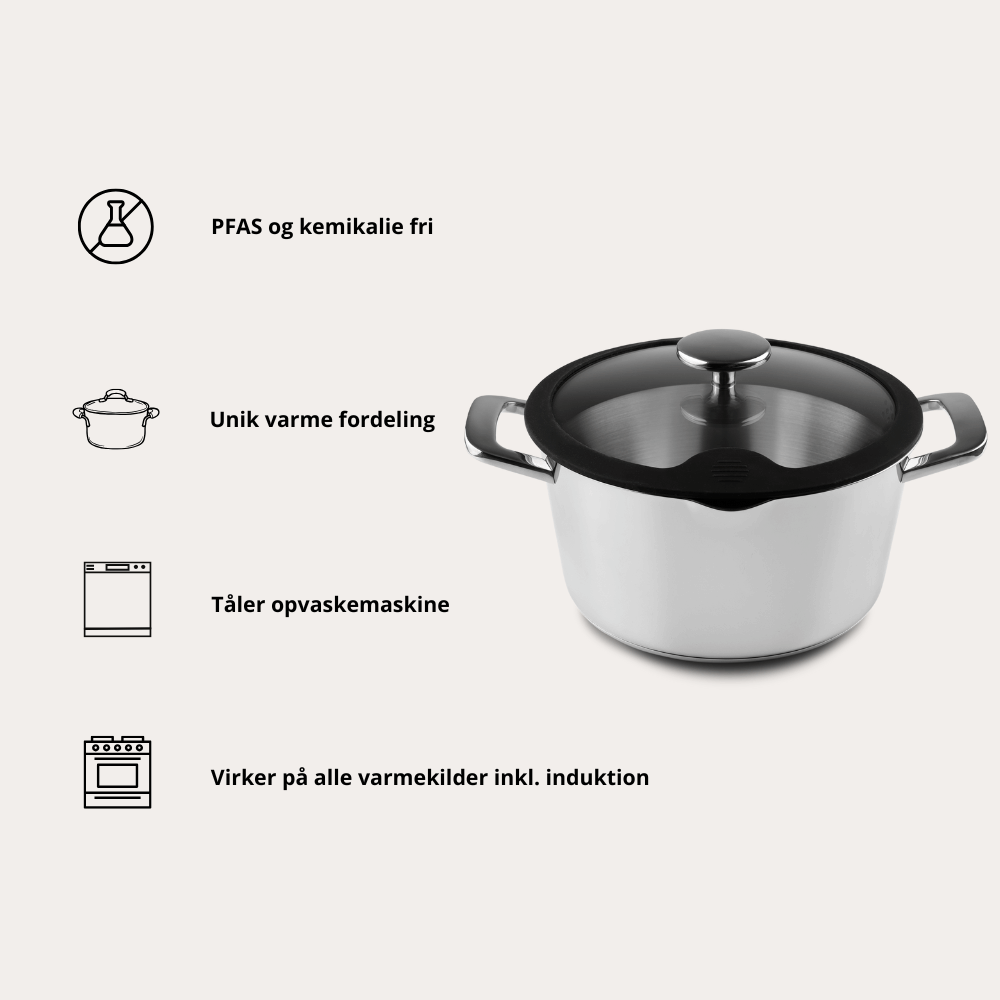 Kookpan van roestvrij staal van Qookware