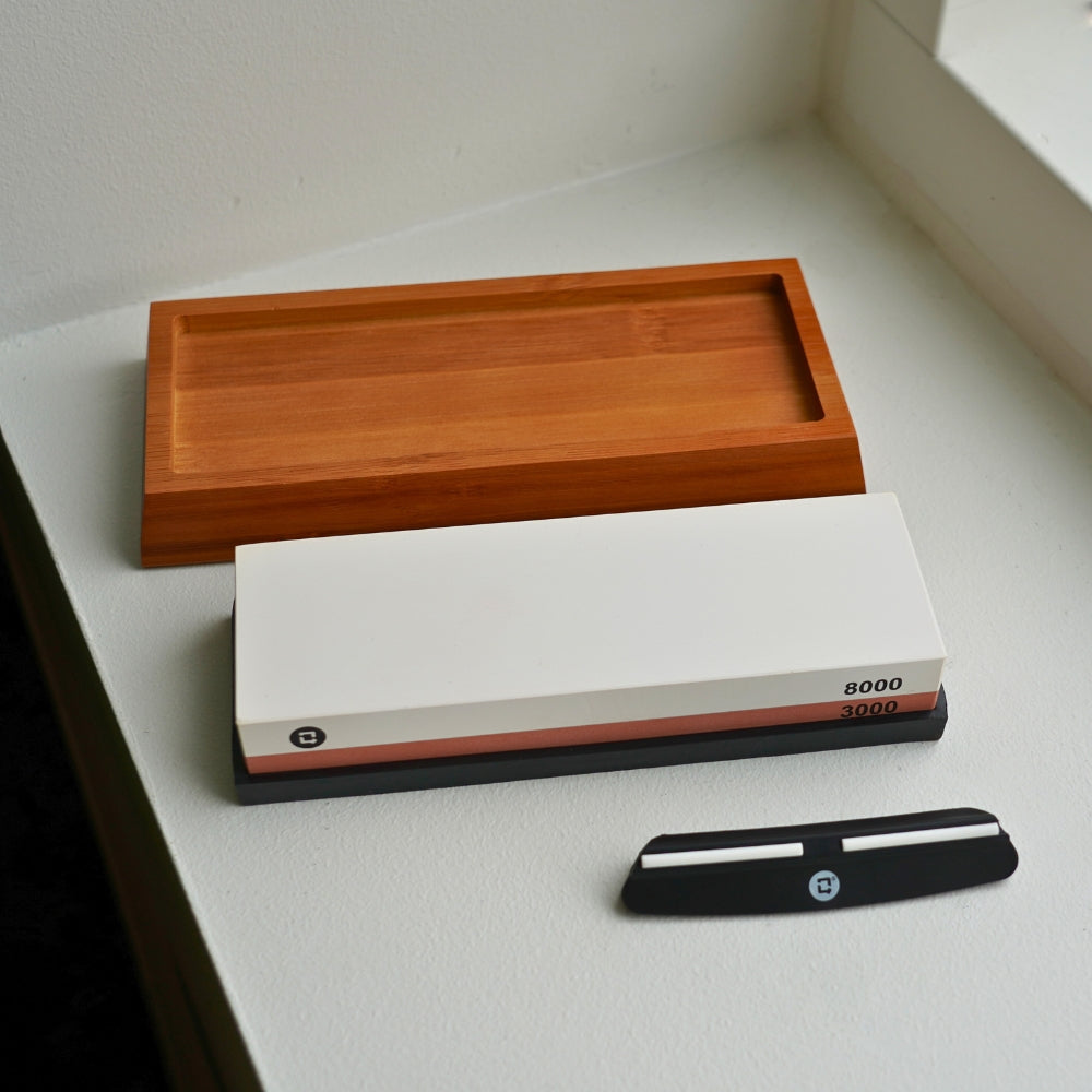 Slijpsteen met korrel 3000/8000 van Qookware