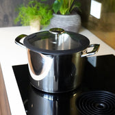 Pan met deksel van roestvrij staal van 6,5 liter van Qookware