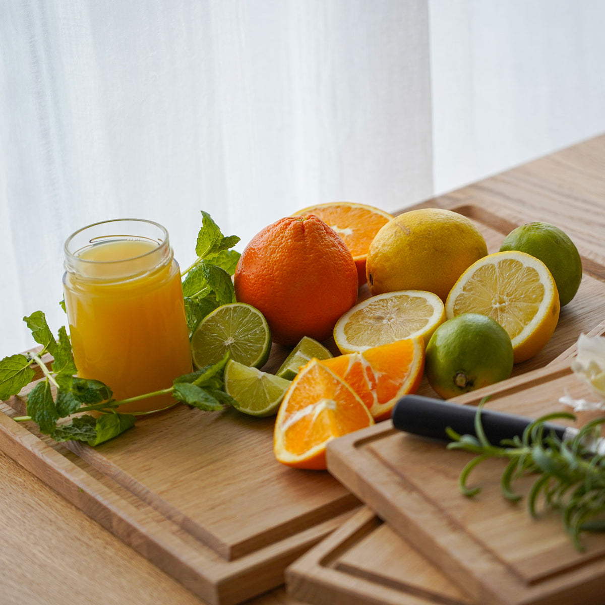 Functionele snijplanken van eikenhout van Qookware