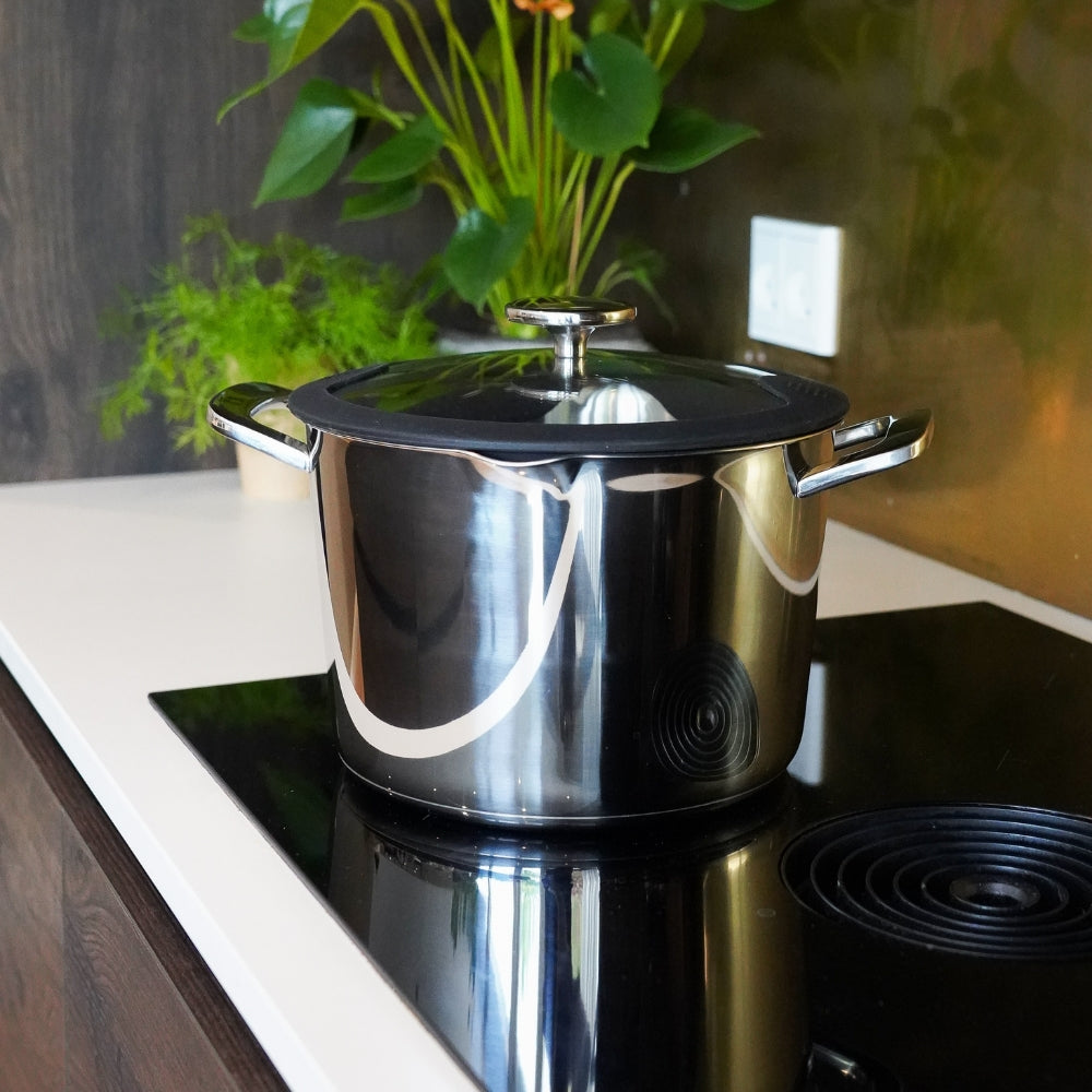 Roestvrijstalen kookpan met deksel, 6,5 liter, ChefGrade van Qookware