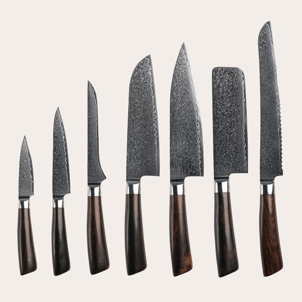 Messenset Complete Set Rose met 7 messen van Qookware