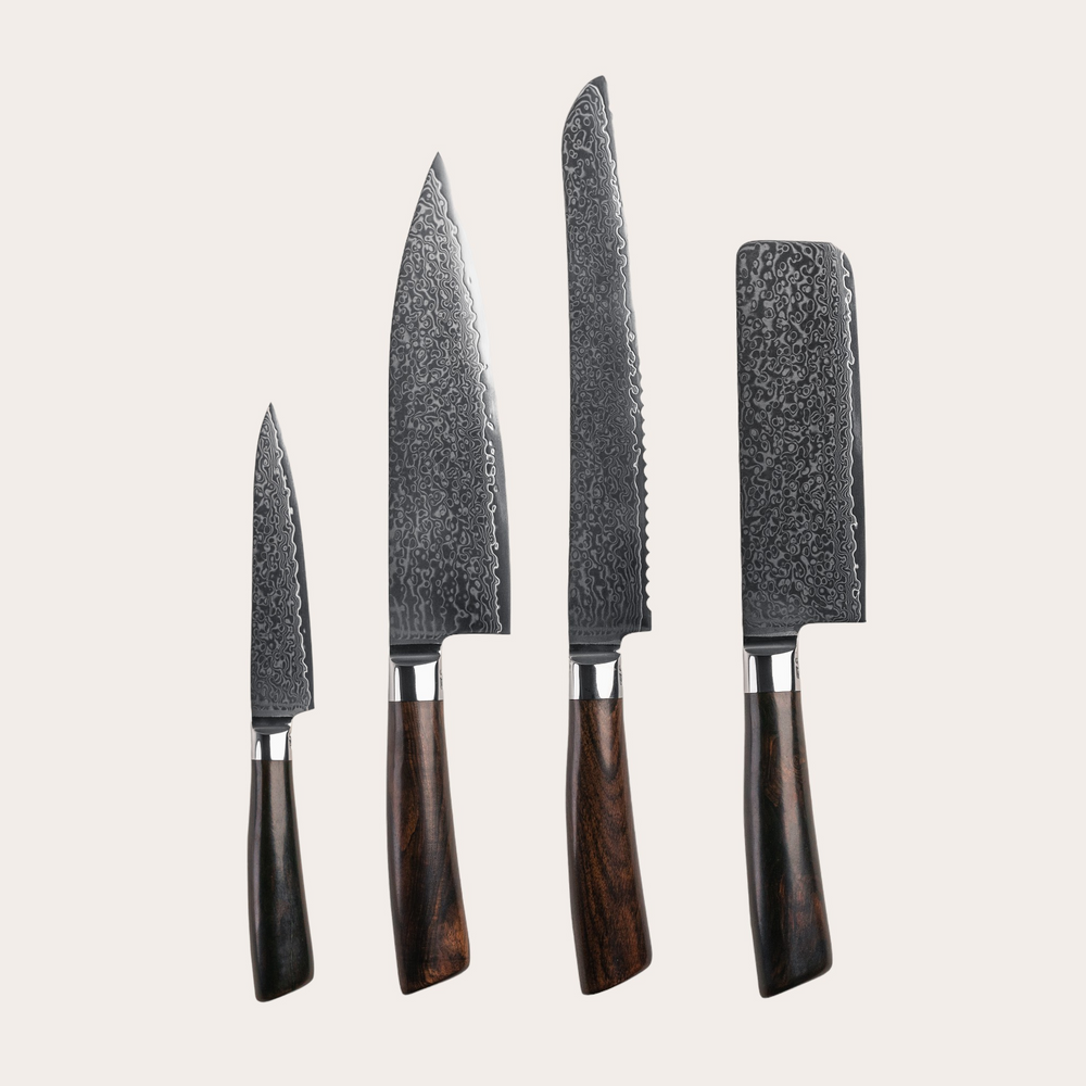 Messenset Allround Set Rose 4 messen van Qookware