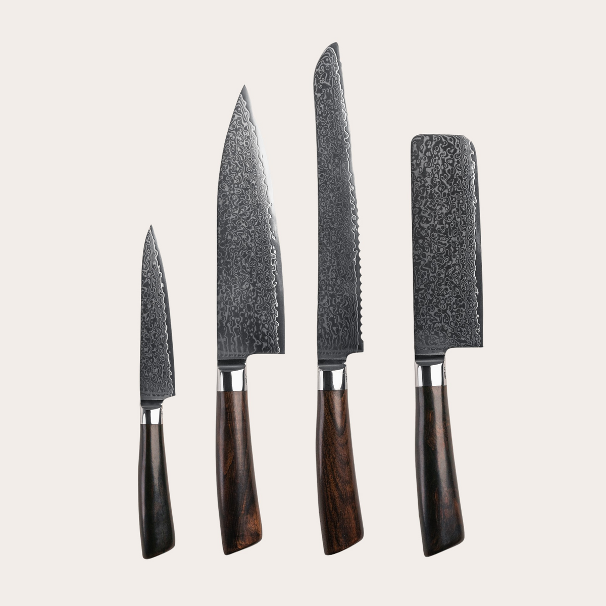 Messenset Allround Set Rose 4 messen van Qookware