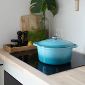Geëmailleerde gietijzeren braadpan van 6,3 liter van Qookware