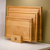 Complete set eikenhouten snijplanken van Qookware