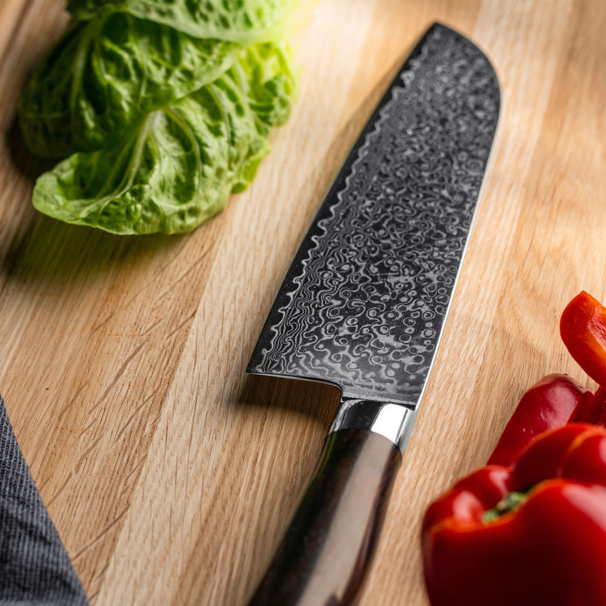Santoku mes Rose van Qookware