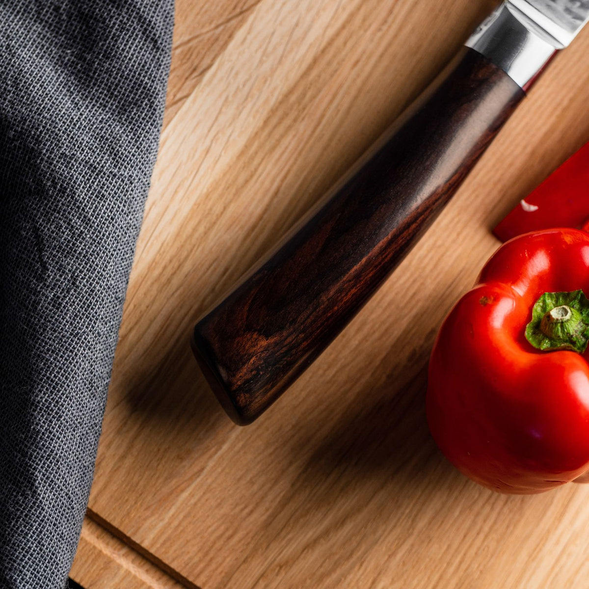 Santoku mes Rose van Qookware