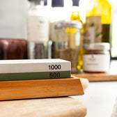 Slijpsteen 500/1000 voor het slijpen van keukenmessen van Qookware
