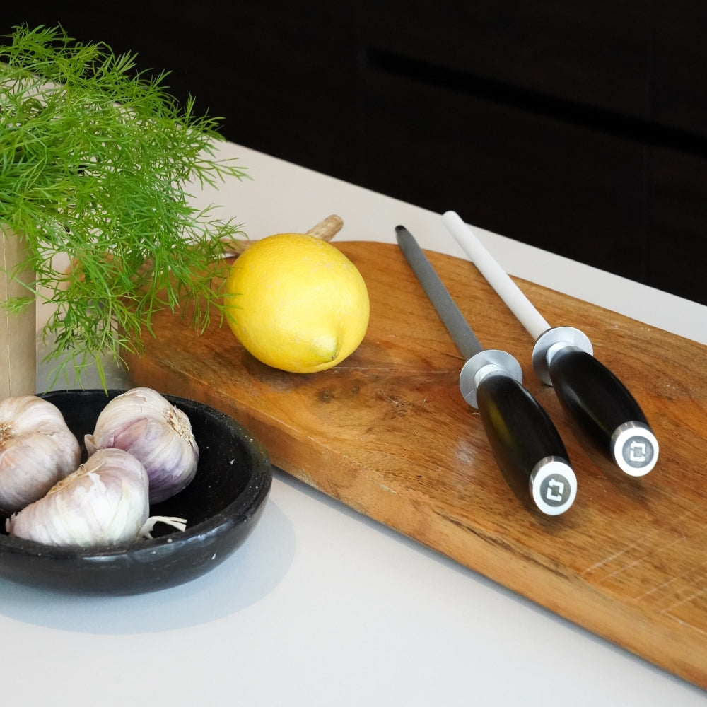 Set keramische en diamanten aanzetstalen van Qookware