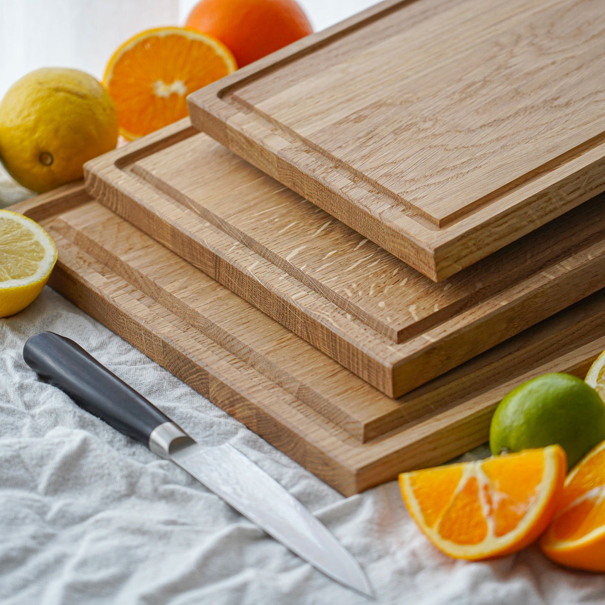 Complete snijplankenset met 3 planken van Qookware