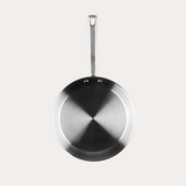 Koekenpan van drielaags roestvrij staal, 24 cm, van Qookware