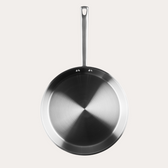 ChefGrade koekenpan 28 cm van roestvrij staal – detailfoto van Qookware
