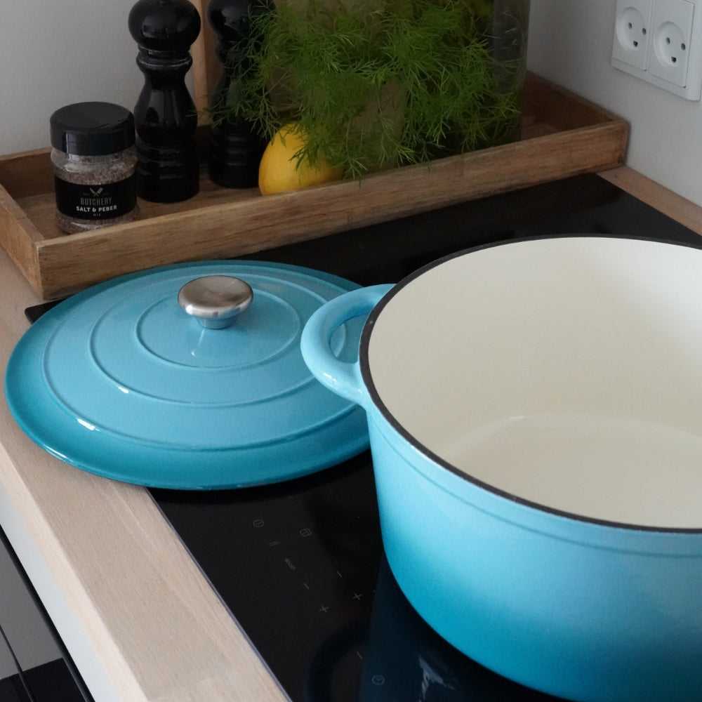 Pan van geëmailleerd gietijzer, 6,3 liter, van Qookware
